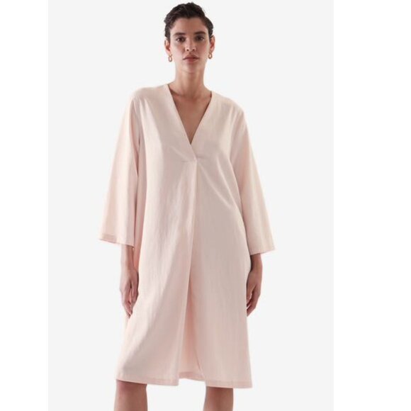COS Petal Pink Minimalist Lyocell Dress 8 - Picture 1 of 10